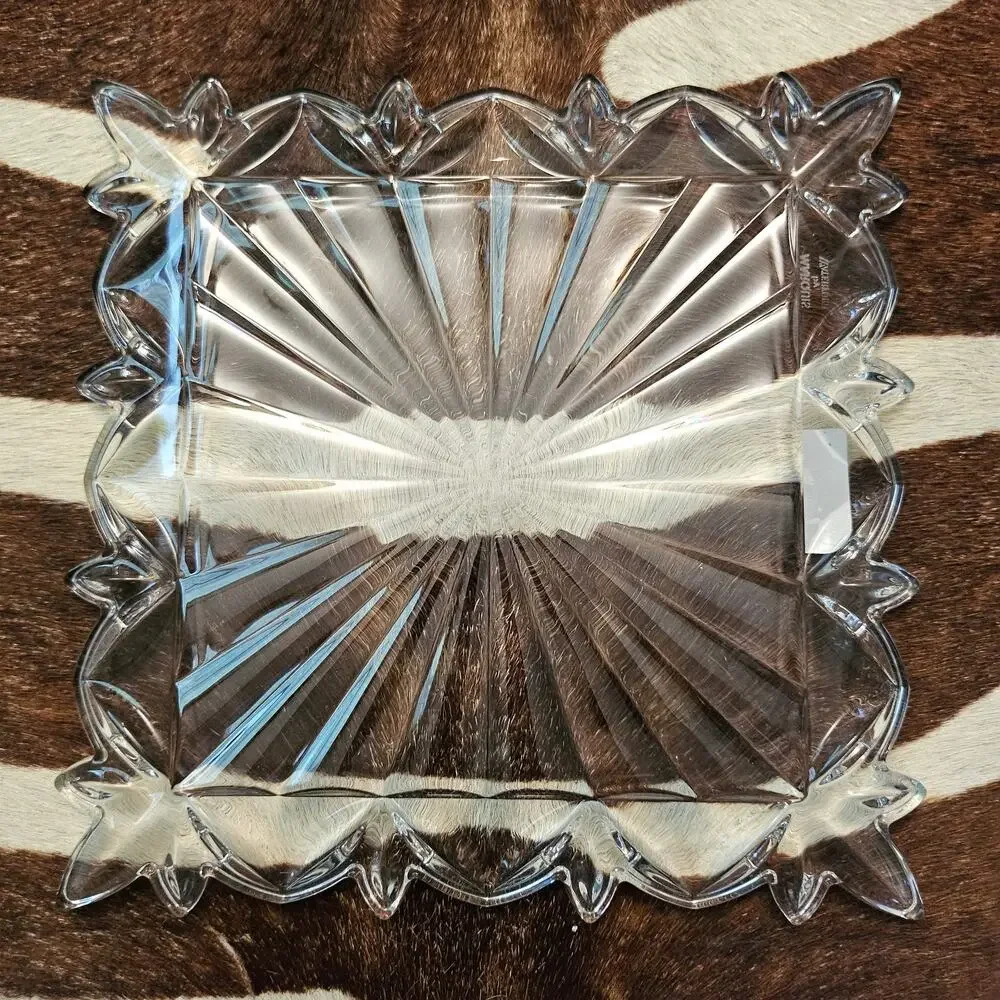 New Marquis by Waterford Crystal Square Vanity Plate Tray 7